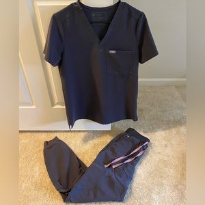 Gray Figs Matching Scrub Set